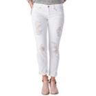 Juniors' Denizen From Levi's Ripped Boyfriend Jeans, Teens, Size: 7, White