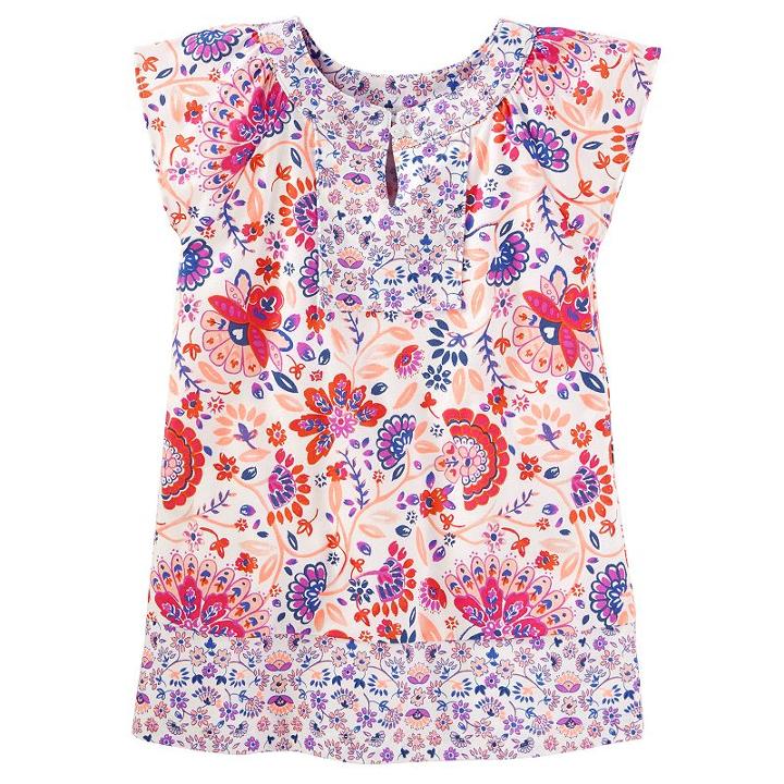 Girls 4-12 Oshkosh B'gosh&reg; Floral Tunic, Size: 7, Ovrfl Oth