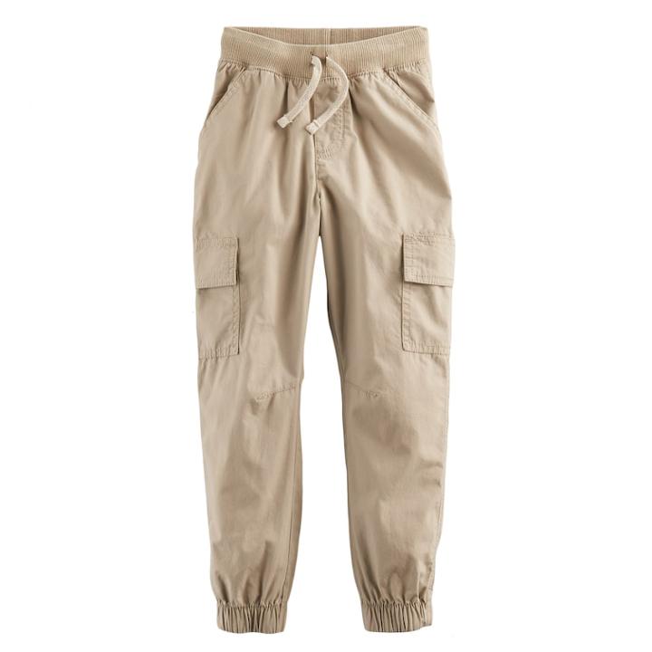 Boys 4-10 Jumping Beans&reg; Poplin Cargo Pants, Size: 6, Med Beige