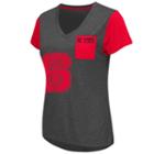 Women's Campus Heritage North Carolina State Wolfpack Pocket V-neck Tee, Size: Xl, Red Other