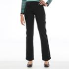 Petite Gloria Vanderbilt Avery Straight-leg Pull-on Jeans, Women's, Size: 16 Petite, Grey (charcoal)