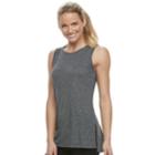Women's Tek Gear&reg; Step Hem Tank, Size: Large, Dark Grey
