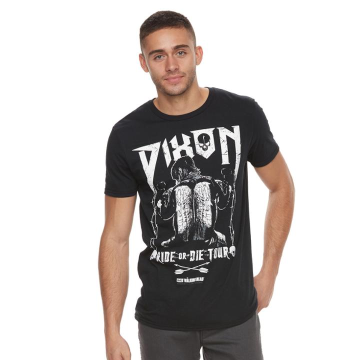 Men's Walking Dead Daryl Dixon Tee, Size: Large, Black