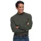Men's Croft & Barrow&reg; Classic-fit Stretch Mockneck Pullover, Size: Xl, Dark Green