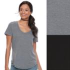 Juniors' So&reg; 2-pack Perfect Tee, Teens, Size: Medium, Black