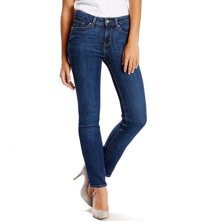 Women's Levi's 714 Slim Straight Leg Jeans, Size: 4/27 Tall, Med Blue