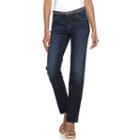 Women's Apt. 9&reg; Curvy Fit Straight-leg Jeans, Size: 14 T/l, Dark Blue
