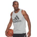 Men's Adidas Logo Tank, Size: Large, Med Grey