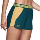 Women's Under Armour Play Up Pocket Shorts, Size: Xs, Gold