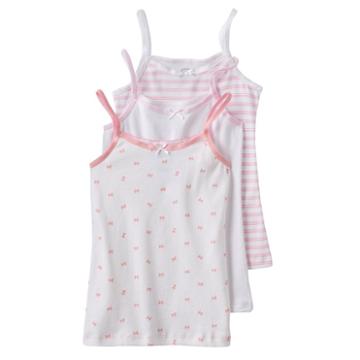Trimfit, Girls 2-16 3-pk. Pattern Camisoles, Girl's, Size: Medium, Orange Oth