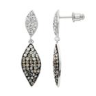 Confetti Crystal Marquise Drop Earrings, Women's, Black