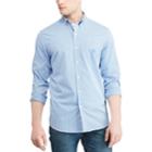Big & Tall Chaps Regular-fit Plaid Easy-care Stretch Button-down Shirt, Men's, Size: Xxl Tall, Blue