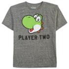 Boys 8-20 & Girls 7-16 Dad & Me Player Two Yoshi Graphic Tee, Size: Xl, Grey