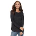 Women's Sonoma Goods For Life&trade; Supersoft Crewneck Tee, Size: Xxl, Black