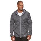 Big & Tall Tek Gear&reg; Warmtek Athletic-fit Space-dyed Performance Fleece Full-zip Hoodie, Men's, Size: 4xb, Med Grey