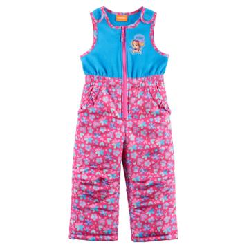 Toddler Girl Paw Patrol Skye Flower & Heart Fleece Bib Snow Pants, Size: 4t, Pink