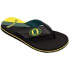 Men's College Edition Oregon Ducks Flip-flops, Size: Large, Black