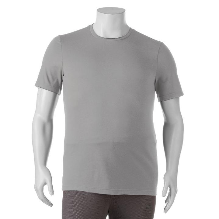 Big & Tall Tek Gear&reg; Crewneck Tee, Men's, Size: Xxl Tall, Med Grey