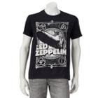 Men's Led Zeppelin Blimp Tee, Size: Xxl, Black