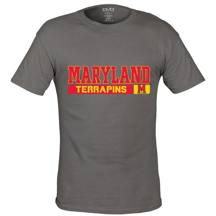 Men's Maryland Terrapins Complex Tee, Size: Xxl, Grey (charcoal)