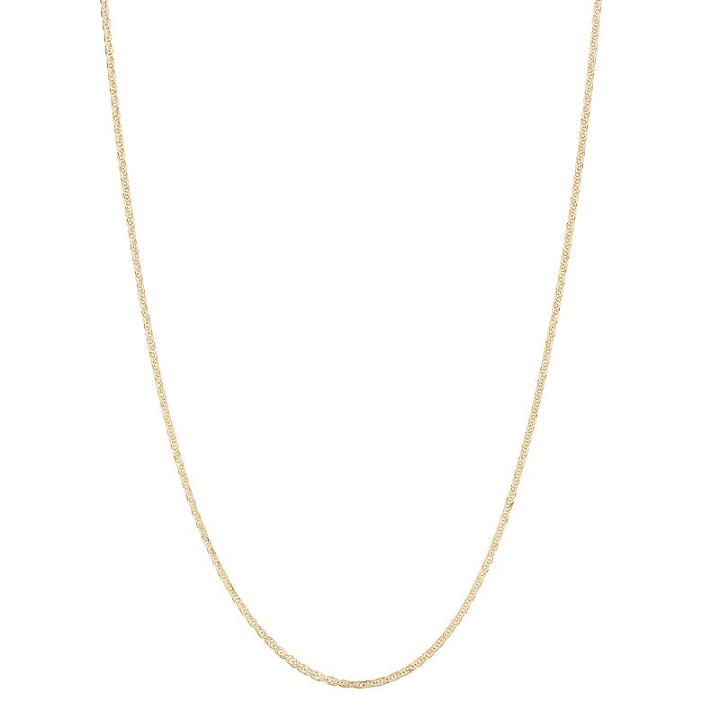 10k Gold Adjustable Wheat Chain Necklace, Women's, Size: 16, Yellow