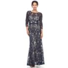 Women's Chaya Scroll Lace Evening Gown, Size: 8, Blue (navy)