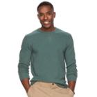 Men's Sonoma Goods For Life&trade; Slim-fit Soft-touch Stretch Thermal Crewneck Tee, Size: Large, Green