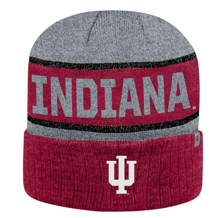 Adult Top Of The World Indiana Hoosiers Below Zero Ii Beanie, Adult Unisex, Med Red