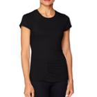 Women's Shape Active S-curve Scoopneck Workout Tee, Size: Small, Black