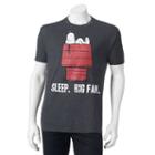 Peanuts Snoopy Sleep. Big Fan. Tee - Men, Size: Xl, Oxford