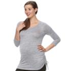 Maternity A:glow Drawstring Tee, Women's, Size: M-mat, Natural