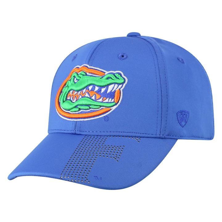 Adult Top Of The World Florida Gators Pitted Memory-fit Cap, Men's, Med Blue