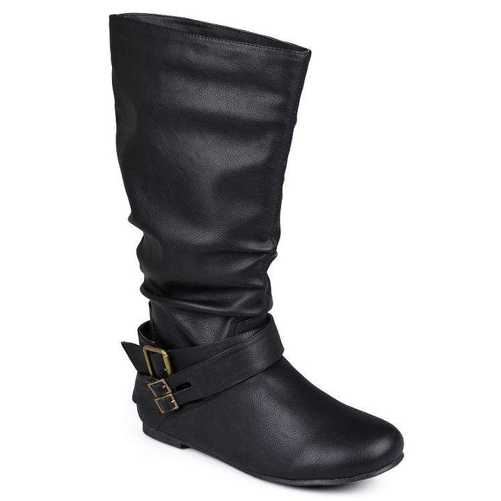Journee Collection Shelley Women's Midcalf Boots, Girl's, Size: Medium (6), Black