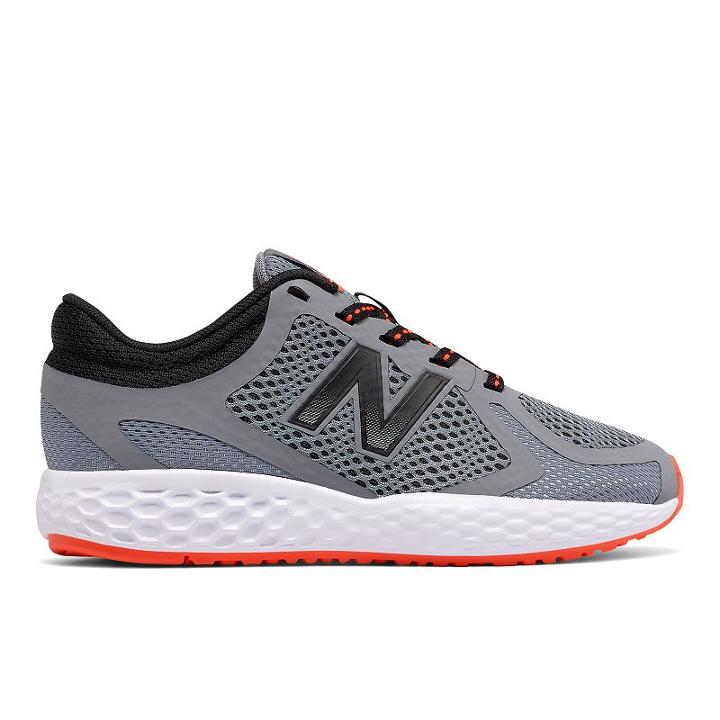 New Balance 720 V4 Boys' Running Shoes, Boy's, Size: 2, Light Grey