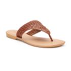 Women's Sonoma Goods For Life&trade; Basket Weave Perforated Shield Sandals, Size: Large, Med Brown