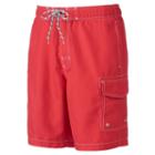 Men's Sonoma Goods For Life&trade; Microfiber Swim Trunks, Size: Medium, Med Red