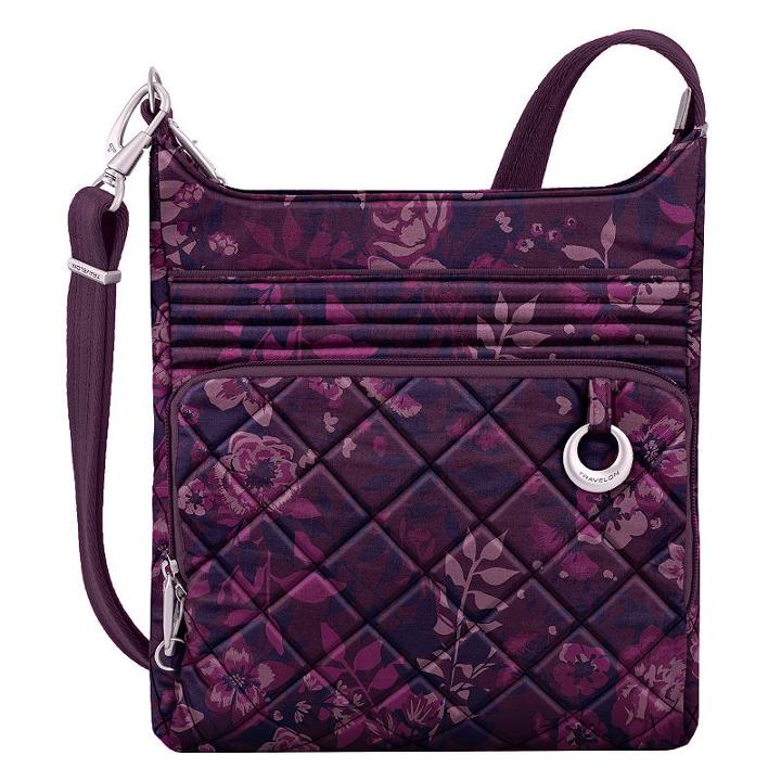 Travelon Anti-theft Boho North-south Crossbody Bag, Women's, Red