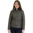 Plus Size Mo-ka Faux-leather Anorak Jacket, Women's, Size: 2xl, Green