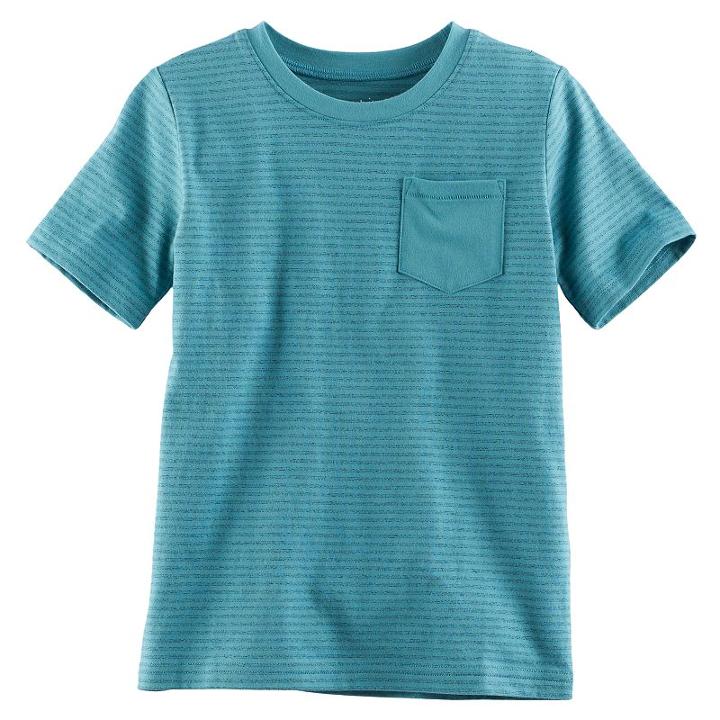 Boys 4-10 Jumping Beans&reg; Pocket Faded Tee, Size: 4, Turquoise/blue (turq/aqua)
