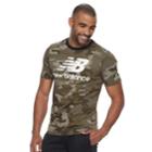 Men's New Balance Stacked Logo Tee, Size: Small, Green Oth