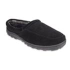 Men's Chaps Suede Memory Foam Clog Slippers, Size: Xl, Black
