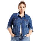 Plus Size Levi's Denim Trucker Jacket, Women's, Size: 2xl, Blue
