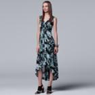 Women's Simply Vera Vera Wang Pleated High-low Maxi Dress, Size: Small, Oxford