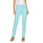 Petite Gloria Vanderbilt Amanda Classic Tapered Jeans, Women's, Size: 12p-short, Turquoise/blue (turq/aqua)