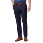 Men's Haggar Premium No-iron Khaki Stretch Slim-fit Flat-front Pants, Size: 29x30, Dark Blue