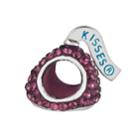 Sterling Silver Crystal Hershey's Kiss Bead - Made With Swarovski Crystals, Women's, Purple