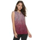 Women's Apt. 9&reg; Pleated Georgette Tank, Size: Medium, Lt Purple