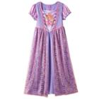 Disney Princess Rapunzel Girls 4-8 Beautiful Fantasy Nightgown, Size: 4, Purple