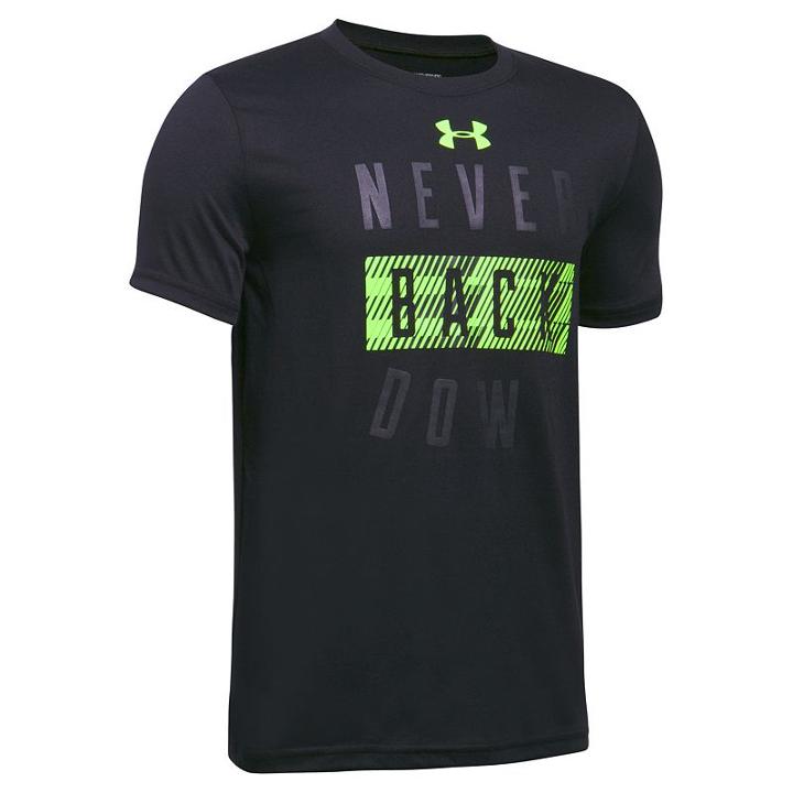 Boys 8-20 Under Armour Never Back Down Tee, Boy's, Size: Xl, Black