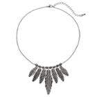 Mudd&reg; Graduated Feather Necklace, Girl's, Silver